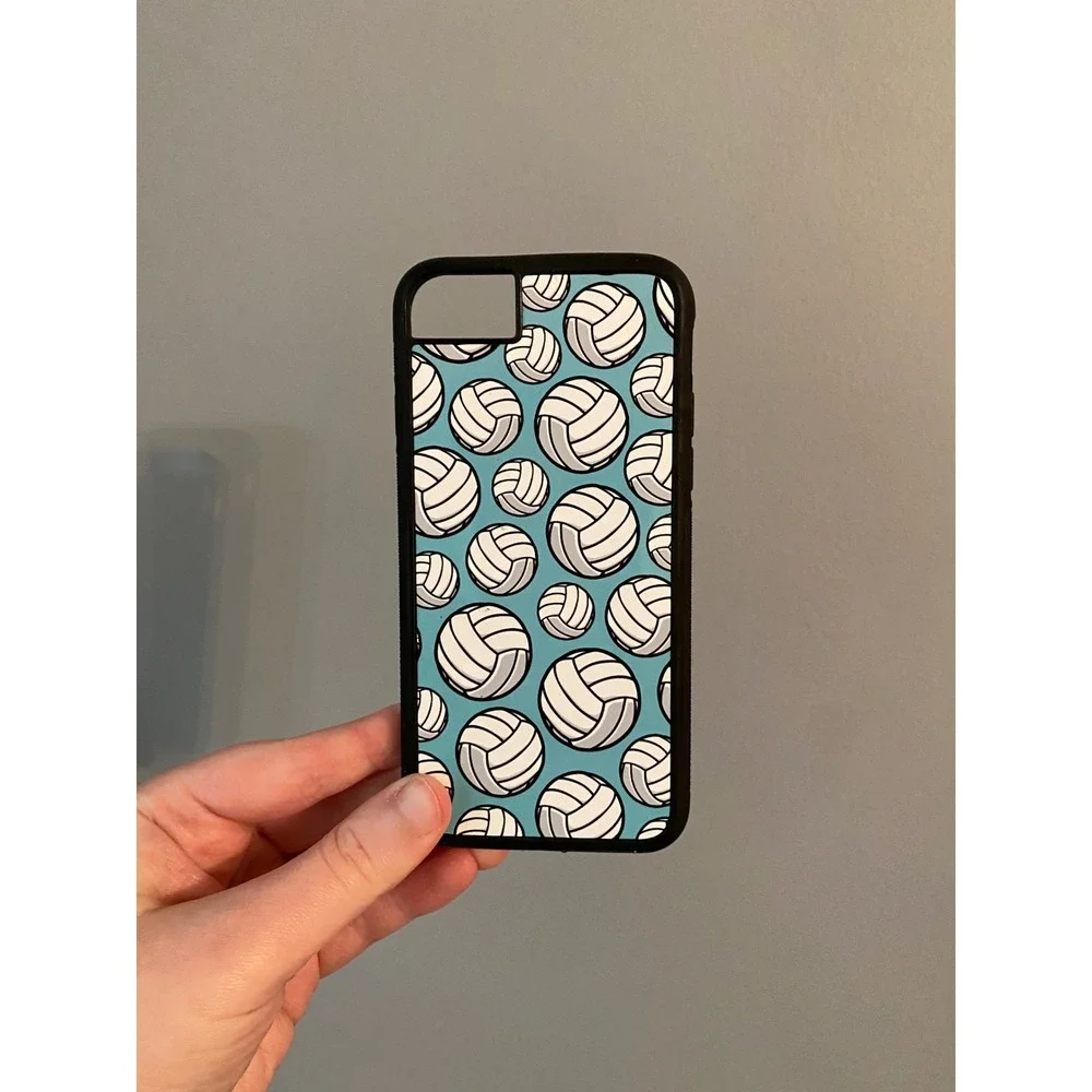 Volleyball Phone Case Unisex iPhone 6 7 8 SE 2020 Blue Sports Graphic Print